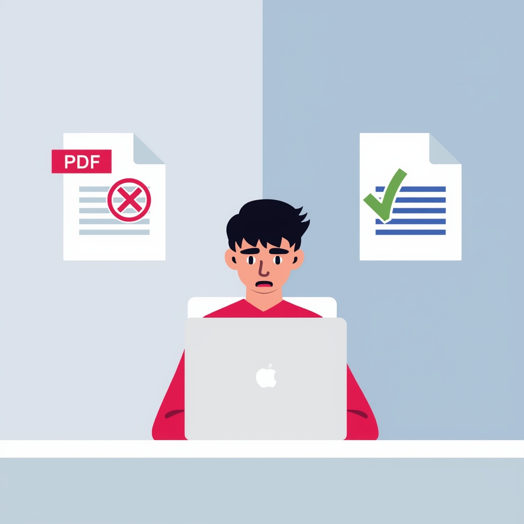 PDF not editable fix
